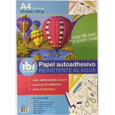 Papel Autoadhesivo Blanco Resistente Al Agua A4 X 100 Hojas 