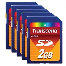 Lote De 25 Tarjetas De Memoria Flash Transcend 2 Gb Sd (ts2g
