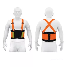 Faja Lumbar De Alta Visibilidad C/reflejantes Naranja Truper