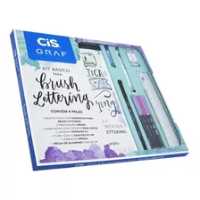 Kit Básico Lettering Cis Caneta Brush + Bloco + Lapiseira