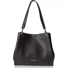 Calvin Klein Bolso Negro Con 3 Compartimentos 