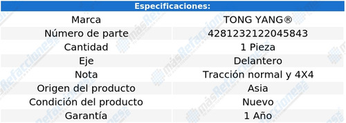 Fascia Delantera Toyota Tacoma Normal / 4x4 1998 99 2000 Rxc Foto 2