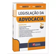 Legislação Da Advocacia, De Barretto, Rafael | Barreto, Pedro. Editora Rideel Editora, Capa Mole, Edição 2 Em Português, 2019