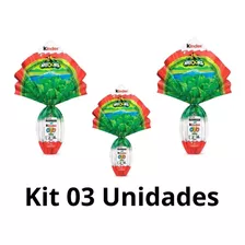 Ovo De Páscoa Kinder Natoons Kit Com 3 Unidades De 150g