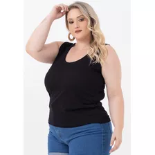 Regata Feminina Plus Size Simples E Confortável 2005.1a