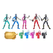 Power Rangers Dino Fury 5 Team Multipack De Figuras De Acci