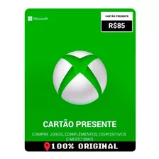 Cartão Xbox Live 85 Reais Gift Card Brasileiro Envio Rápido