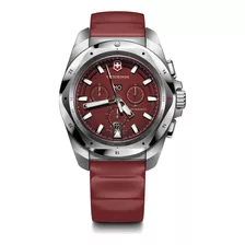 Reloj Hombre Victorinox 241986 I.n.o.x Color De La Correa Rojo Color Del Bisel Plateado Color Del Fondo Rojo