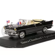 Simca Chambord V-8 Presidente Kennedy Preto Norev 1/43