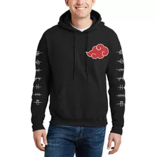 Sudadera Akatsuki,naturo,negra,felpa De Calidad,por Mayoreo 