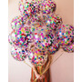 Primera imagen para búsqueda de globos cristal transparente confetti multicolor