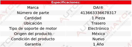 Tacn Soporte De Motor Tras I35 V6 3.5l Infiniti 00-04 Foto 2