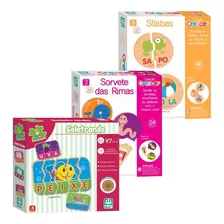 Kit Com 3 Jogos Educativos Nig Soletrando Rimas E Sílabas