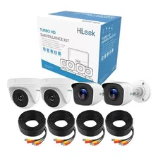 Kit Hilook 4 Camaras Exterior 1080p 500gb Instalacion Facil