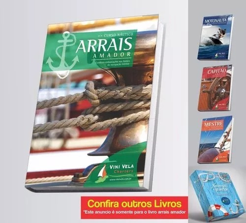 Livro Náutico Mestre + Arrais Amador, Curso Náutico 2 Livros
