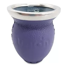 Mate De Vidrio Grande Unión Violeta Boca Fina