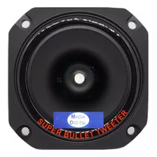 Tweeter 4puLG Mitzu Mit-72 Bala Redonda 650w Piezo Electrico Color Negro