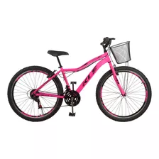 Bicicleta Mtb Kls Aro 26 Alumínio Sport 21 Marchas C/ Cesta