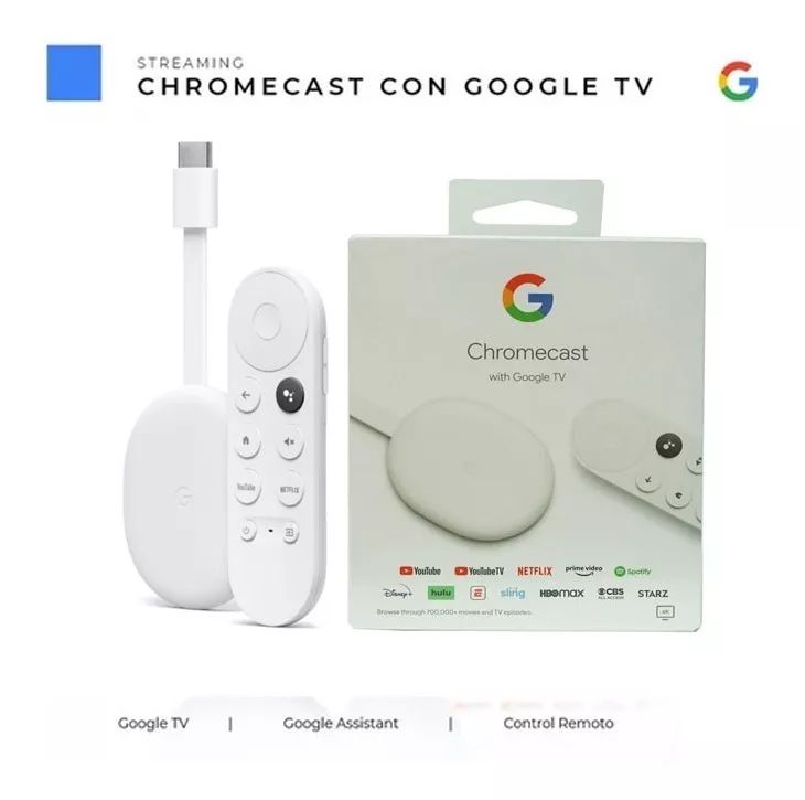 Chromecast 4 Google Tv 4k Movistar Play No Mi Box S Roku