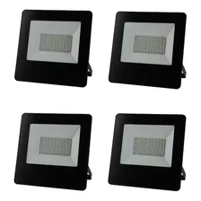 Pack X4 Reflector Led Proyector 50w Ja Luz Fria Exterior 