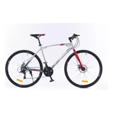 Bicicleta Zanella Nova T 2.10. 28 Gris Con Rojo