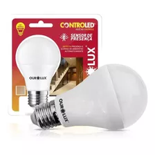 Lâmpada Controled Sensor De Presença 9w E27 Quente Cor Da Luz Branco-quente 110v/220v