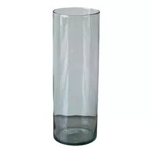 Vaso De Vidro Tubo Parede Dupla 40cm Flores Arranjo