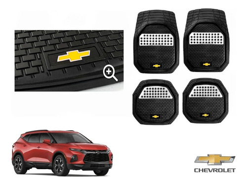Tapetes 3d Logo Chevrolet + Cubre Volante Blazer 2019 A 2023 Foto 2