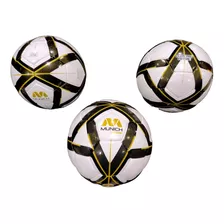 Pelota Futsal N°4 Medio Pique Munich Elite X3 Unidades 