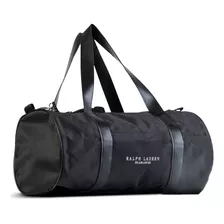 Bolso Ralph Lauren Fragances Gym Tela Negra 