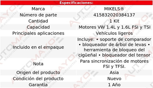 Herramienta Sincronizacin Volkswagen Vento L4 1.6l 14-20 Foto 7