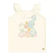 Blusa Infantil Verão Cavalo Marinho - Kaiani