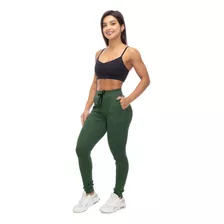 Calça Feminina Ribana Canelada Inverno Tipo Moletom Promoção