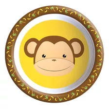 Prato Infantil Refeição Melamina Bichinhos Art House - 22cm Cor Colorido Personagem Macaco Nome Do Desenho Meus Melhores Amigos