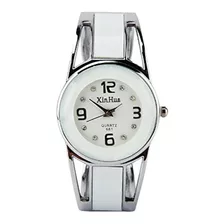 Eleoption - Reloj De Brazalete Para Mujer, Diseño De Cuarzo,