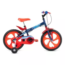 Bicicleta Infantil Aro 16 Houston 3 A 5 Anos C/rodinha Cor Bic.ludi/aro-16/azul/escuro Tamanho Do Quadro 16