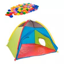 Casita Carpa Infantil Niños Castillo Pelotero + 50 Pelotas 