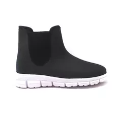 Botas De Mujer Semi Impermeables Bajas Elastico Comodas Alta