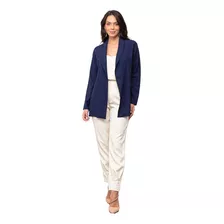 Blazer Alongado Alfaiataria Feminino Social Terninho Luxuoso