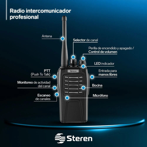 Radio Intercomunicador Profesional, Hasta 5 Km De Alcance Foto 8