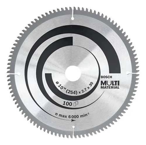 Hoja Sierra Ingletadora Bosch 254mm 100d Madera Aluminio Pvc