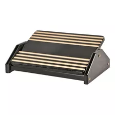 Apoio Ergonômico Para Pés - Mdf Cor Black Piano Confortável