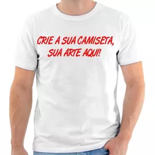 Camiseta Personalizada Escolha Sua Arte Frente Verso Xg