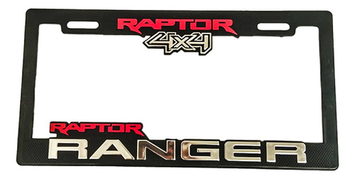  Portaplacas Premium Ford Ranger Raptor 4x4 Juego 2 Piezas Foto 5