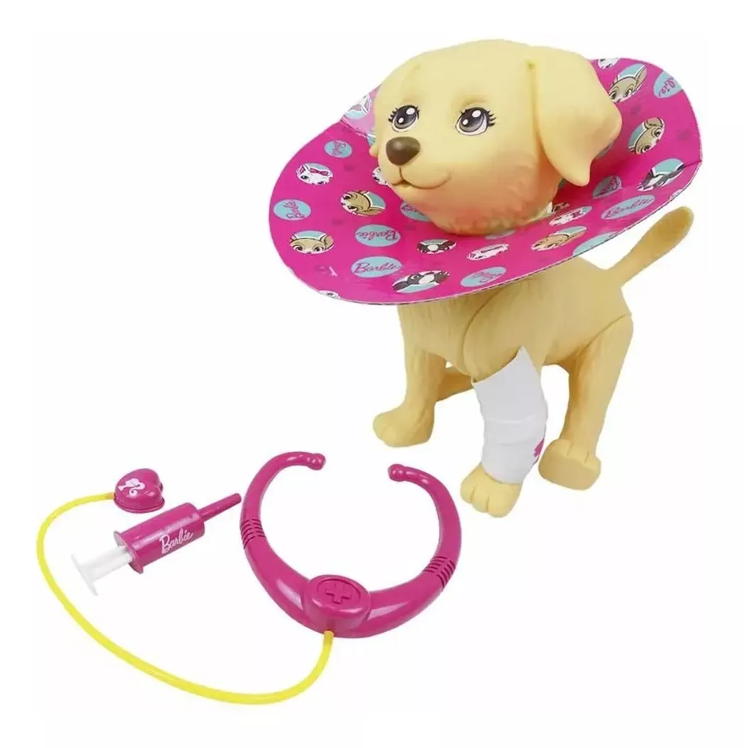 Cachorro Pet Shop Veterinária Boneca Barbie Taffy Acessórios