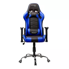 Cadeira Gamer Mx7 Giratoria Preto/azul - Mymax