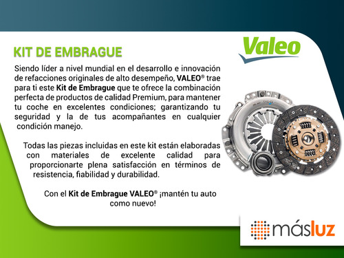 Kit De Embrague S3 1.8l 4 Cil 2000/2004 Valeo Garantizado Foto 6