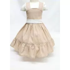 Vestido Gontex Est. 0521 Kaky Niña #12 A 36 Meses Y