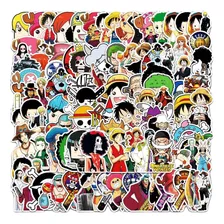 One Piece 100 Calcomanias Stickers Contra Agua Laptop Anime