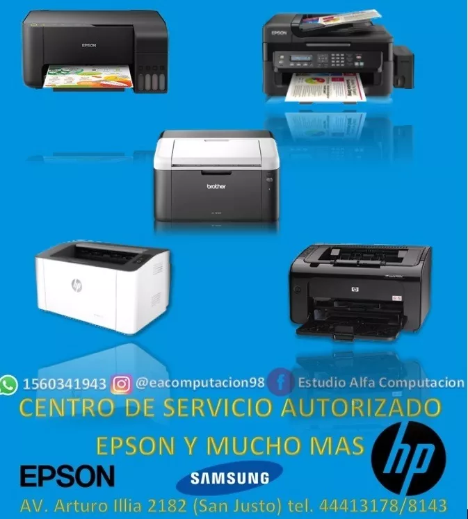 Servicio Técnico Reparación Impresora Epson Hp Brother